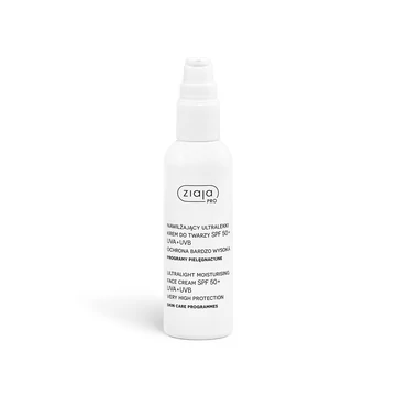 ZiajaPro bőrápoló program ultrakönnyű hidratáló arckrém SPF 50+ 90 ml