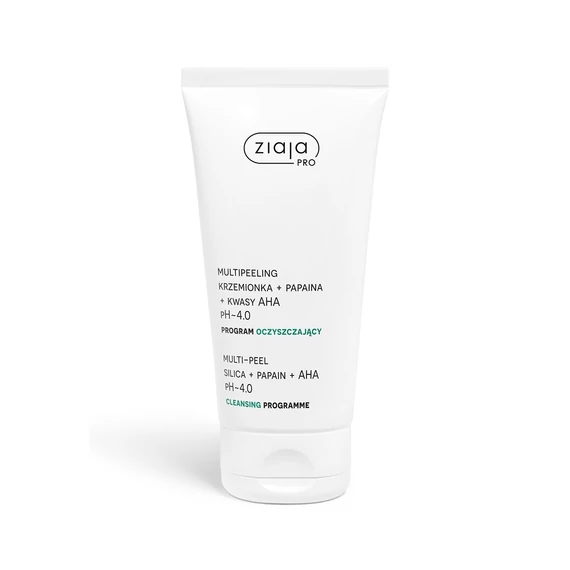 ZiajaPro tisztító program multi-peel szilika + papain + AHA pH 4,0 200 ml